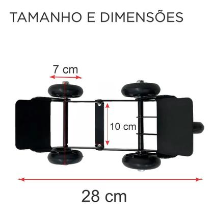 Imagem de Carrinho Reboque Pneu Furado Moto Rodinha Movimentador