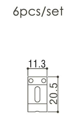 Imagem de Carrinho Saddle De Ponte Guitarra C/6 Niquelado Gotoh  S-101