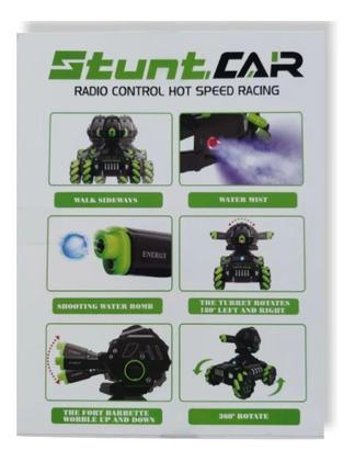 Imagem de Carrinho Tanque Atira Bolinhas Stunt Cars Controle Por Gesto