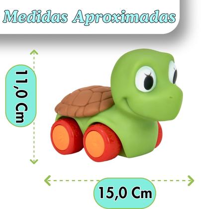 Imagem de Carrinho Tartaruga De Brinquedo em Vinil P/Bebes Para Água
