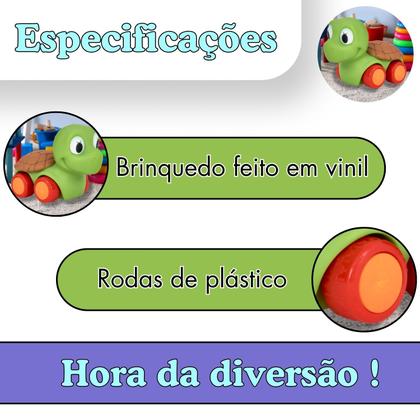 Imagem de Carrinho Tartaruga De Brinquedo em Vinil P/Bebes Para Água