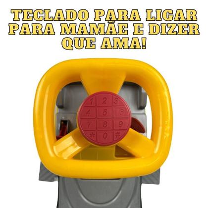 Imagem de Carrinho Trator Passeio Totoka Andador Infantil Menino Bebe