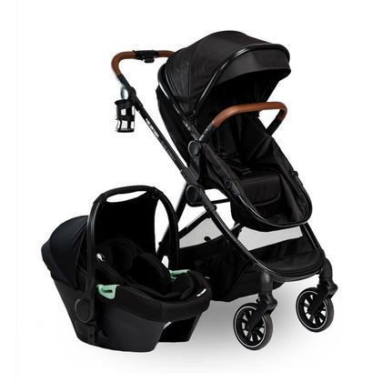 Imagem de Carrinho trio street black com bebe conforto e base isofix - abc design