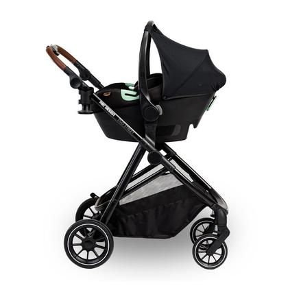 Imagem de Carrinho trio street black com bebe conforto e base isofix - abc design
