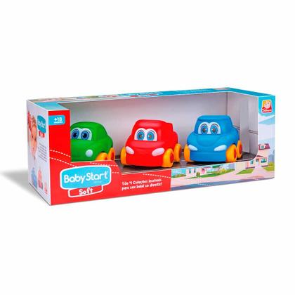 Imagem de Carrinhos de Vinil - Baby Start Soft - Carros - Silmar