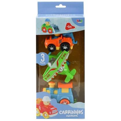 Imagem de Carrinhos Divertido Com 3 Peças Sortido - BBR Toys R3315