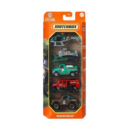 Imagem de Carrinhos em Miniatura Box com 5 Escala 1:64 Matchbox Mattel