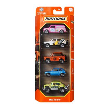 Imagem de Carrinhos em Miniatura Box com 5 Escala 1:64 Matchbox Mattel