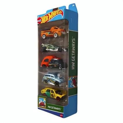 Imagem de Carrinhos Hot Wheels HW Getaways Cartela C/5 Mattel Original