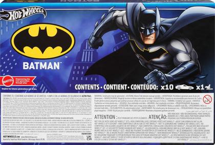 Imagem de Carrinhos Hot Wheels Temáticos do Batman - Pacote com 10 Unidades