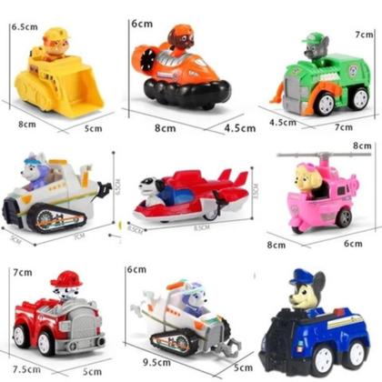 Imagem de Carrinhos Patrulha Canina 9 Carros A Fricção Cachorrinhos