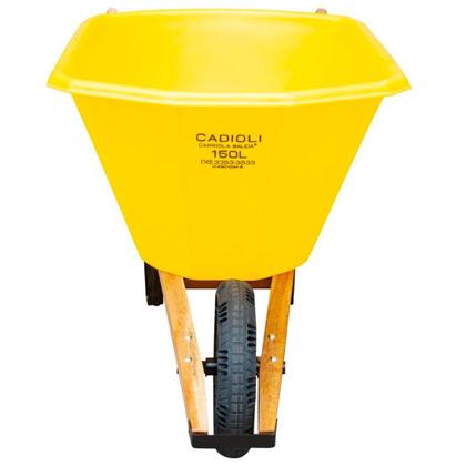 Imagem de Carriola Tipo Baleia Caçamba De Polietileno 150 Litros- Cadioli