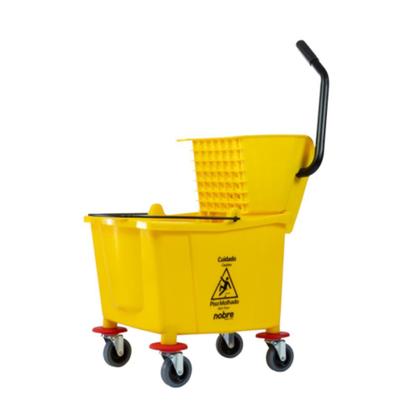 Imagem de Carro Balde Nobre 32L Amarelo com Espremedor Cabo Inclinado Limpeza Geral