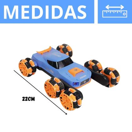 Imagem de Carro Carrinho Acrobático Recarregável Luzes E Som Com Controle Remoto Ideal Para Crianças Brinquedo Infantil Zoop
