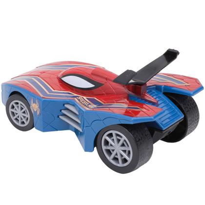 Imagem de Carro Carrinho Brinquedo Homem Aranha Marvel Filme Vingadores Fricção Pequeno EBN Kids