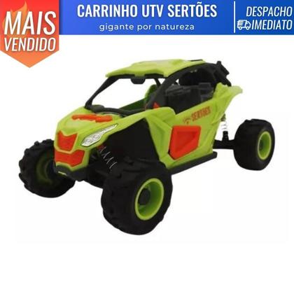 Imagem de Carro Carrinho Brinquedo Off Road Rally Quadriciclo Sertões Colorido Rodinhas C/ Mola