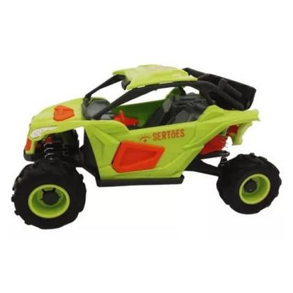 Imagem de Carro Carrinho Brinquedo Off Road Rally Quadriciclo Sertões Colorido Rodinhas C/ Mola