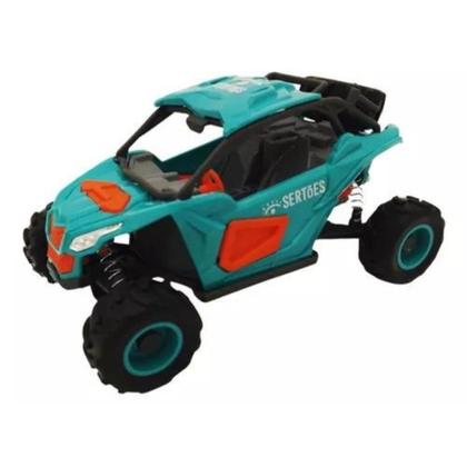 Imagem de Carro Carrinho Brinquedo Off Road Rally Quadriciclo Sertões Colorido Rodinhas C/ Mola