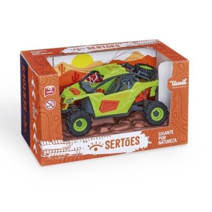 Imagem de Carro Carrinho Brinquedo Off Road Rally Quadriciclo Sertões Colorido Rodinhas C/ Mola