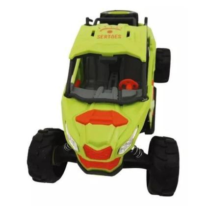 Imagem de Carro Carrinho Brinquedo Off Road Rally Quadriciclo Sertões Colorido Rodinhas C/ Mola