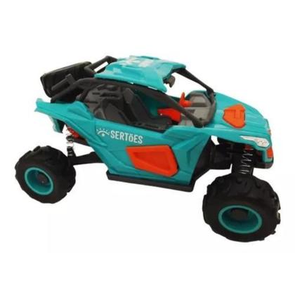 Imagem de Carro Carrinho Brinquedo Off Road Rally Quadriciclo Sertões Colorido Rodinhas C/ Mola