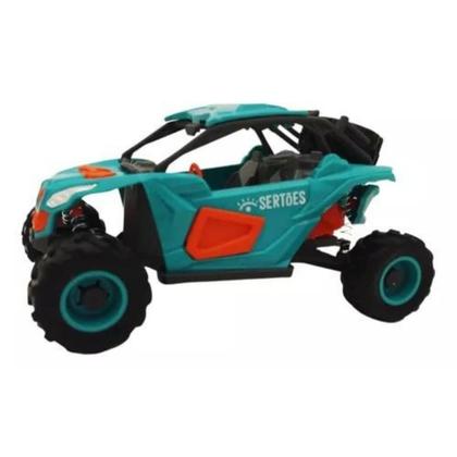 Imagem de Carro Carrinho Brinquedo Off Road Rally Quadriciclo Sertões Colorido Rodinhas C/ Mola