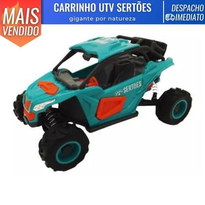 Imagem de Carro Carrinho Brinquedo Off Road Rally Quadriciclo Sertões Colorido Rodinhas C/ Mola