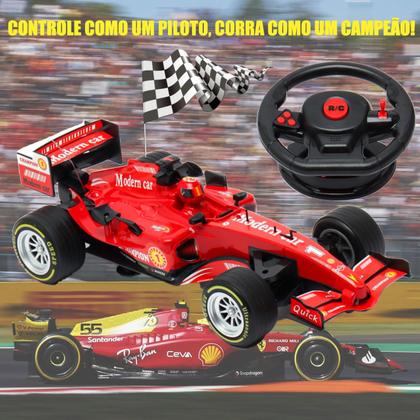 Imagem de Carro Controle Remoto Volante Super Racing Corrida Fórmula 1