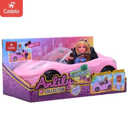 Imagem de Carro de Boneca Brinquedo Anlily Conversivel Esportivo - Castela