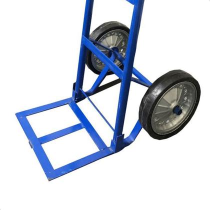 Imagem de Carro De Carga Em Aço 180kg Pneu Maciço 18a Azul Metalosa