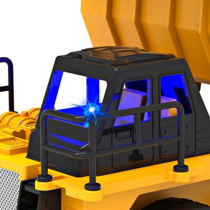 Imagem de Carro de Construção Caminhão Caçamba com Luzes Multi Direções Controle Remoto Multikids Br2311