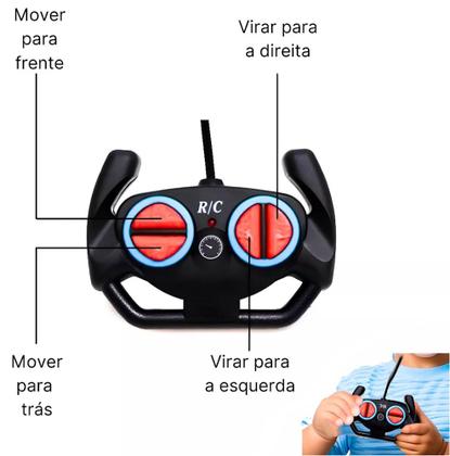 Imagem de Carro de Controle com 5 Funções Super Esportivo Carrinho Infantil com Farol