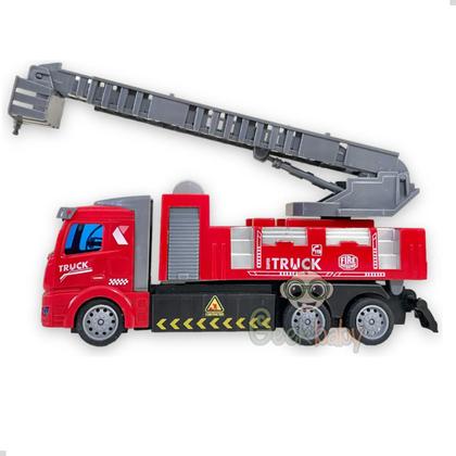 Imagem de Carro De Controle Remoto Carrinho De Bombeiro Com Luz Na Cabine