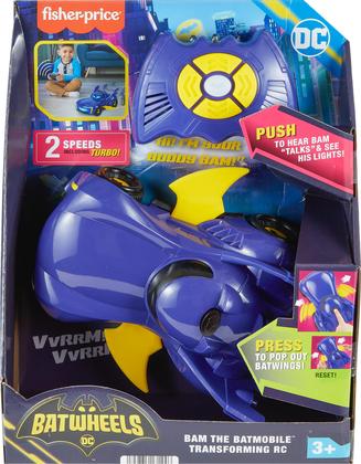 Imagem de Carro de controle remoto Fisher-Price DC Batwheels Bam Batmobile