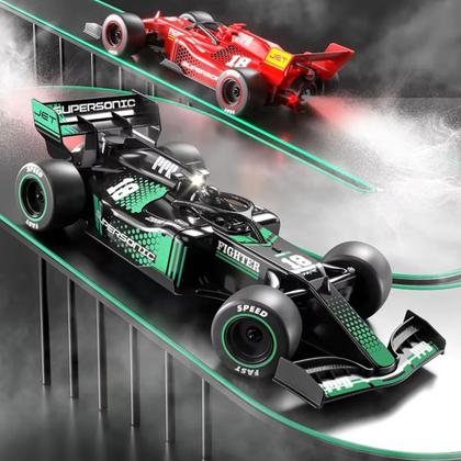 Imagem de Carro de Corrida F1 Controle Remoto Miniatura com Fumaça