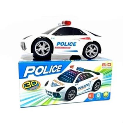 Imagem de Carro de Policia Com luzes e Som que Bate e Volta Brinquedo.