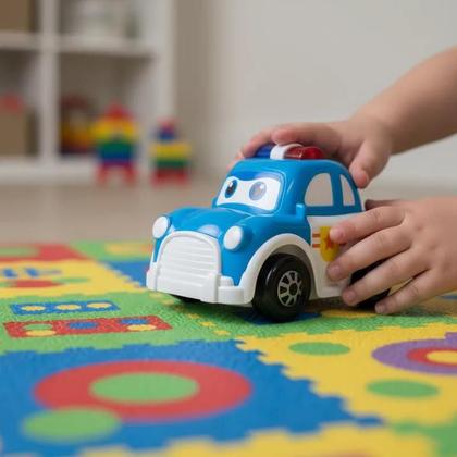 Imagem de Carro De Polícia Super Fast Baby Land Cardoso Cor Azul