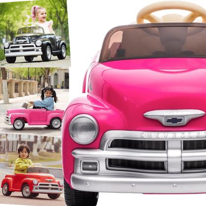 Imagem de Carro Eletrico Bandeirante Chevrolet 3100 Pickup 12V CR Pink