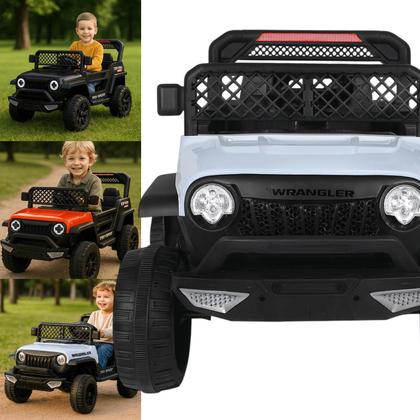 Imagem de Carro Eletrico Bang Toys Jipe Adventure Branco 12V Controle
