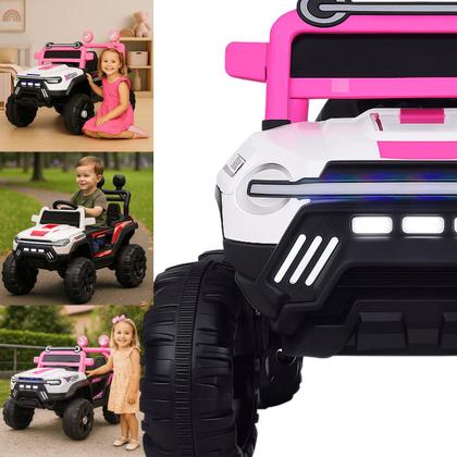 Imagem de Carro Eletrico Bang Toys Jipe Sparkle Safari Rosa 12V Controle