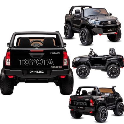 Imagem de Carro Eletrico Bang Toys JipeToyota Hilux Preto 12V Controle