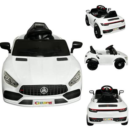 Imagem de Carro Elétrico Bang Toys Striker X9 Branco 12V com Controle Remoto