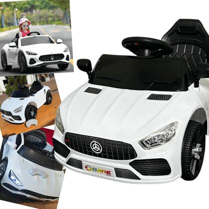Imagem de Carro Elétrico Bang Toys Striker X9 Branco 12V com Controle Remoto