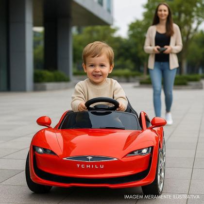 Imagem de Carro Elétrico Infantil Bateria 12V Controle Remoto Música