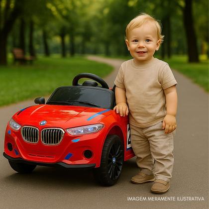 Imagem de Carro Elétrico Infantil Bateria 12V Controle Remoto Música