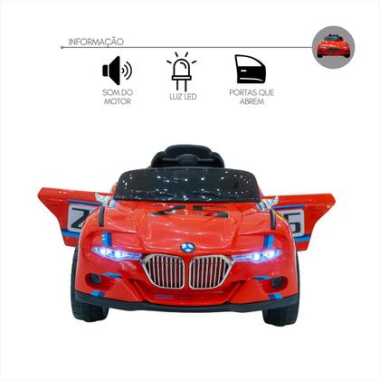 Imagem de Carro Elétrico Infantil Bateria 12V Controle Remoto Música