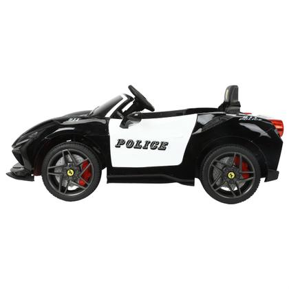 Imagem de Carro Eletrico Infantil Passeio 12V Polícia Luz E Som Motor