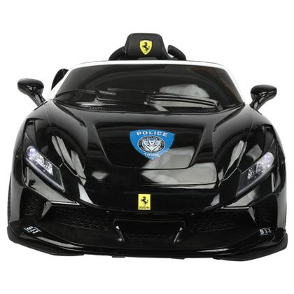 Imagem de Carro Eletrico Infantil Passeio 12V Polícia Luz E Som Motor