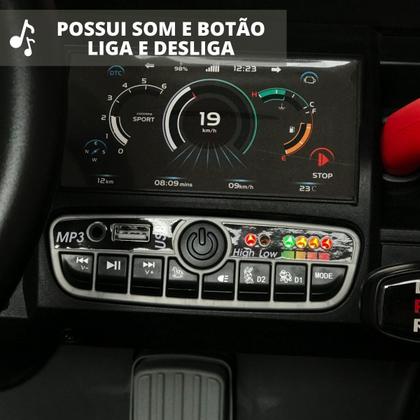 Imagem de Carro Eletrico Infantil Trator 4x4 12v 2 Lugares com Caçamba C Remoto