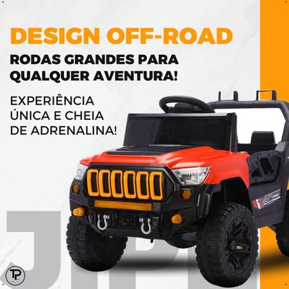 Imagem de Carro Elétrico Jipe Jeep Jipinho Titan Xr 4X2 12v Com Controle Remoto Infantil Carrinho